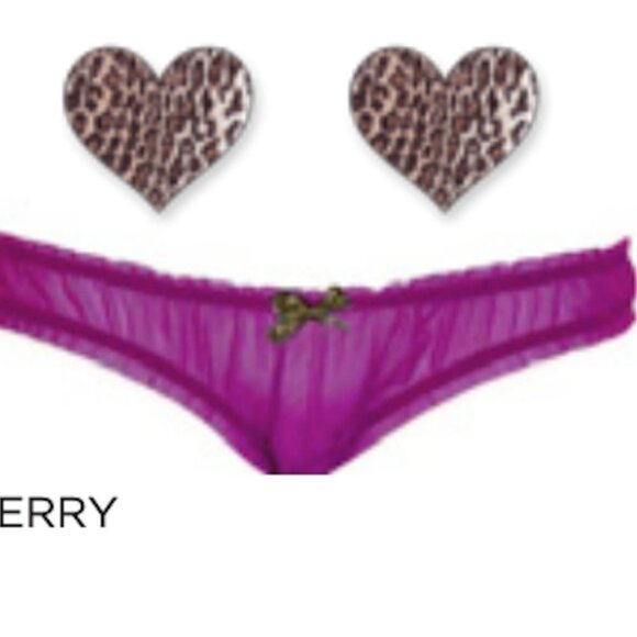 Bristol Six Berry Leopard Nippies & Thong Set - Picture 4 of 6